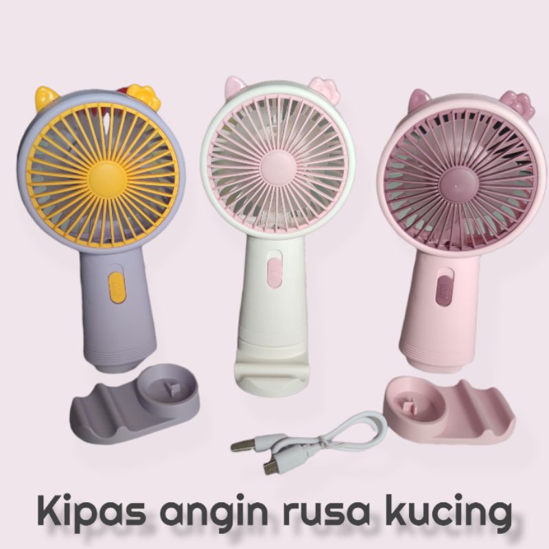 BELLA - KIPAS ANGIN GENGGAM | ELECTRIC HAND FAN PORTABLE RUSA AWET , LUCU