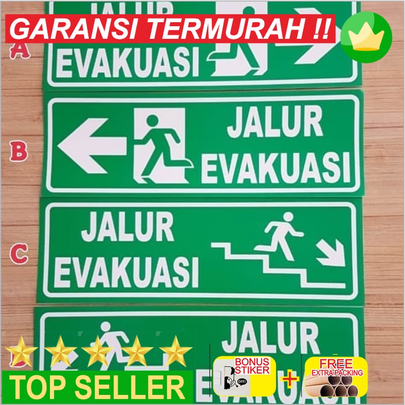 

Grosir Stiker Rambu Evakuasi K3 10x30 - Stiker Elegan