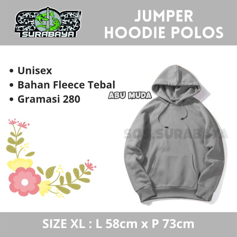 HOODIE Wanita Sweater Pria Polos Laki Laki Perempuan XL-8