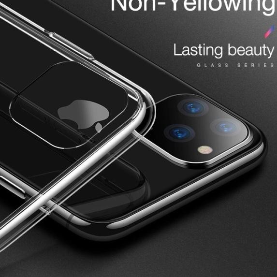 ➳ CAFELE Glass Back Case Iphone 11 11 Pro 11 Pro Max Premium Original - Clear, iPhone 11 ✬
