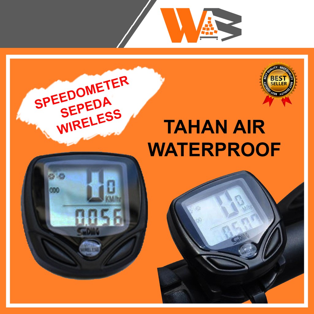 COD Speedometer Sepeda Wireless Spedometer Spidometer Sepeda Digital Wireless Waterproof Hitam  B58