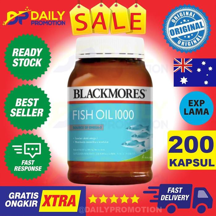 Blackmores Fish Oil Omega 3 6 9 Minyak Ikan Salmon Kalbe - 200 Kapsul