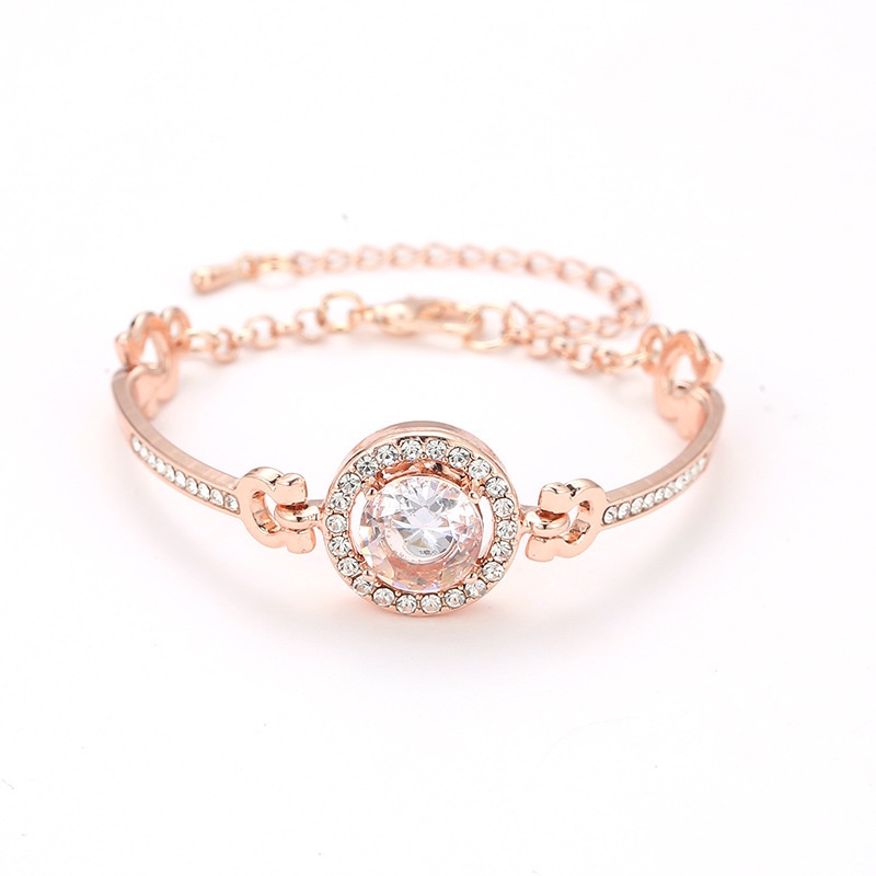 Gelang Permata Kristal Bulat Harian Fashion Korea-6