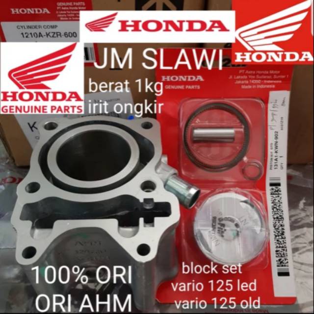 1210A-KZR-600,131A1-KWN-902 block cylinder block seher vario 125 thn 2012-2022 ori honda ahm