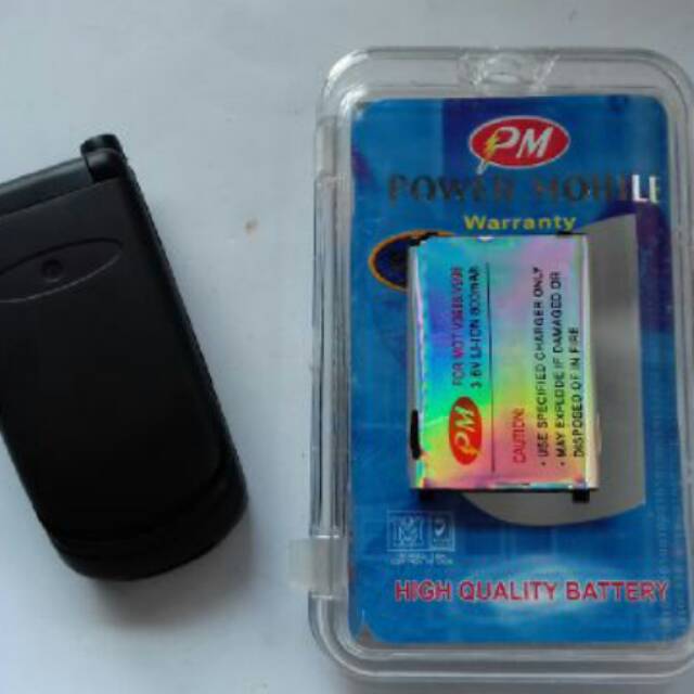 Casing motorola v3688 3688 hitam+keypad tanpa baterai