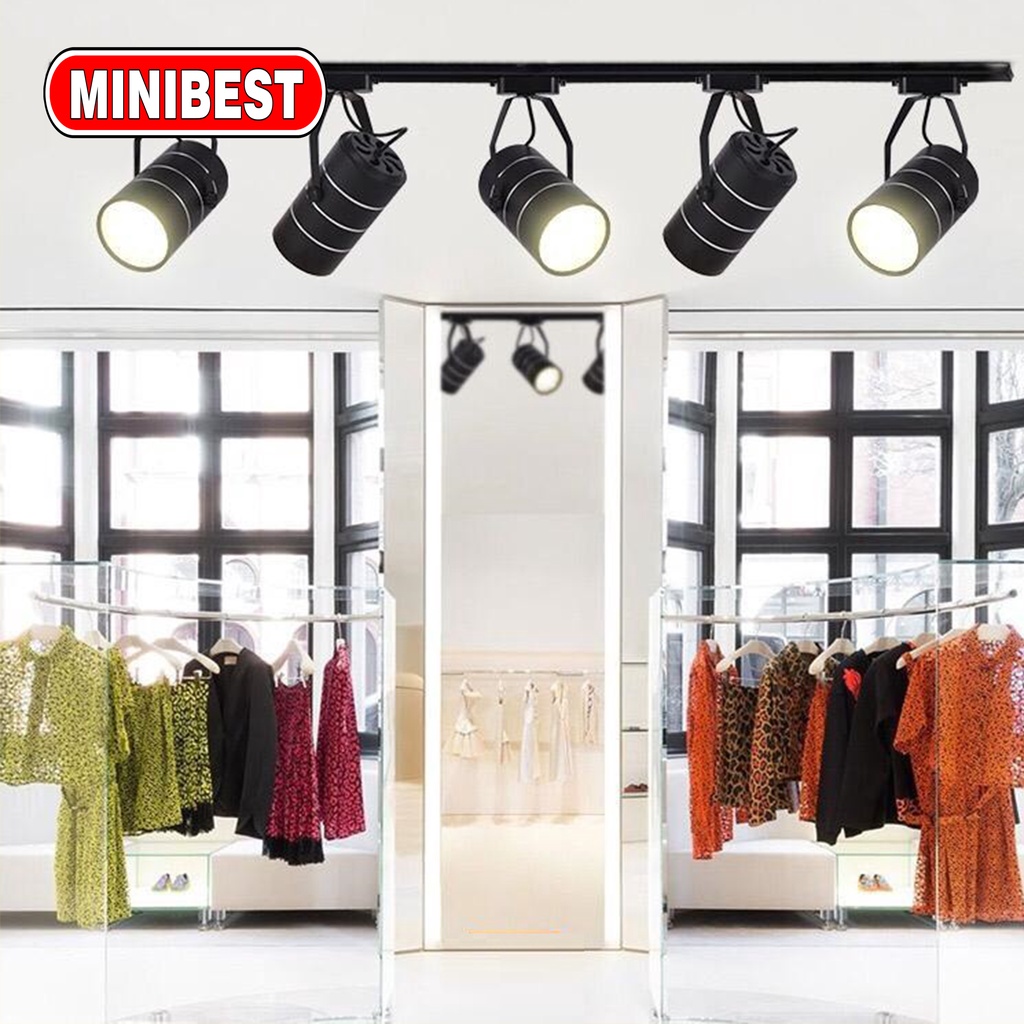 MINIBEST PRO LAMPU SOROT SPOTLIGHT TRACK Rell model tabung 3W 7W 12W 18W FITING SOROT