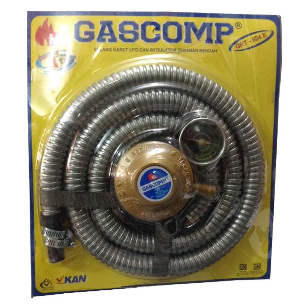 Gascomp GRT924E - Selang Gas + Regulator Trading