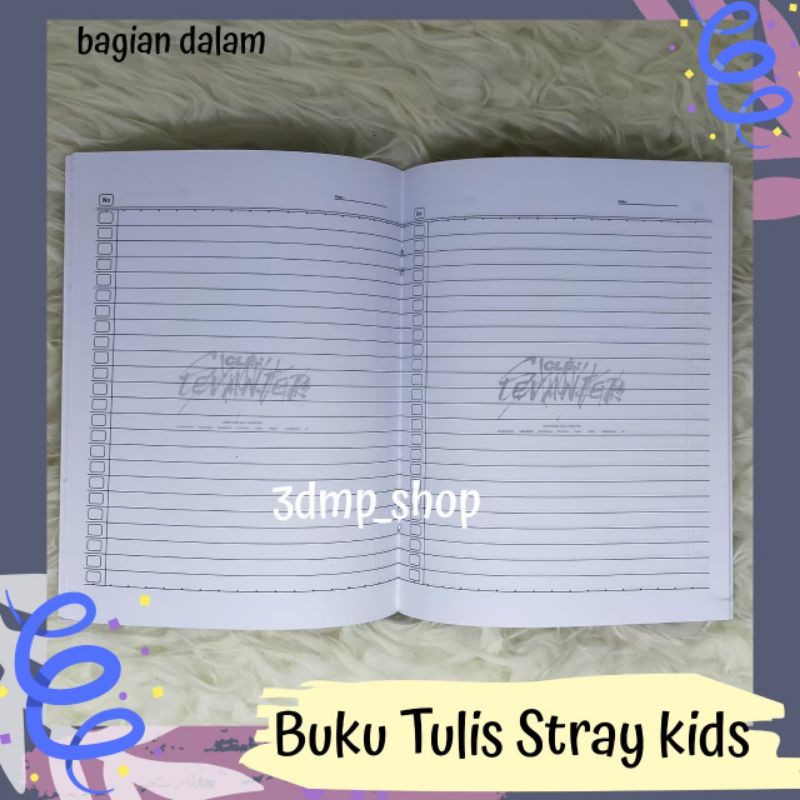 Buku tulis notes note stray kids levanter yellow woods