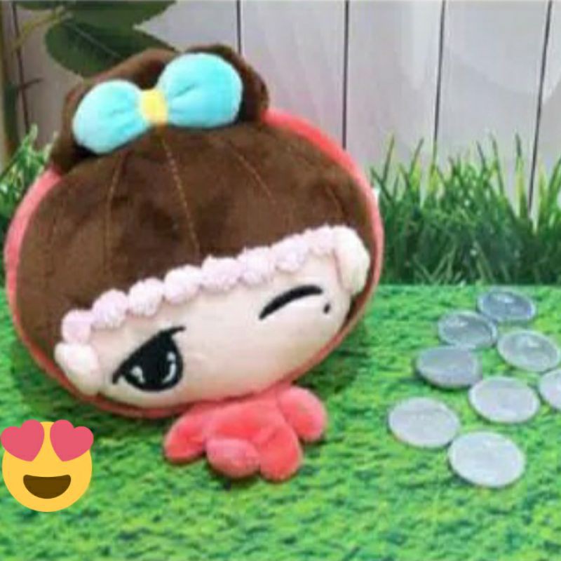 Tempat Coin / Tempat Accesories Kecil Lucu Cute Girl Big Head