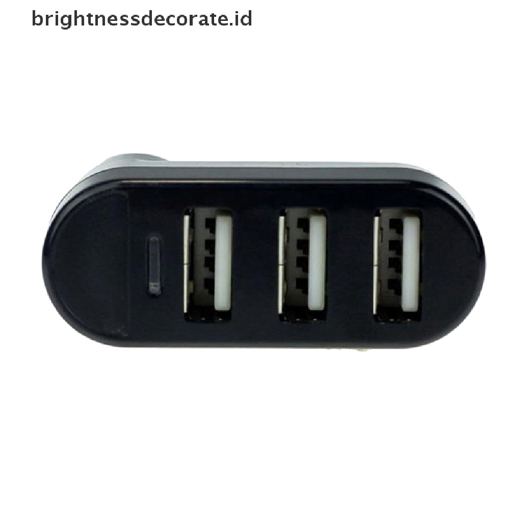 Adapter Splitter Hub 3 Port Usb 2.0 Dapat Diputar Untuk Notebook / Tablet