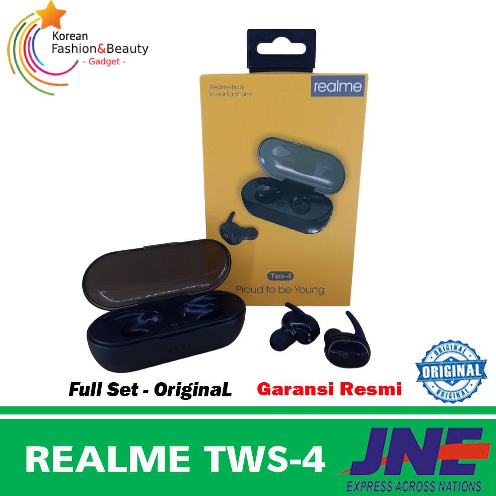 Headset Bluetooth Realme Tws 4 - buds - Original - Garansi
