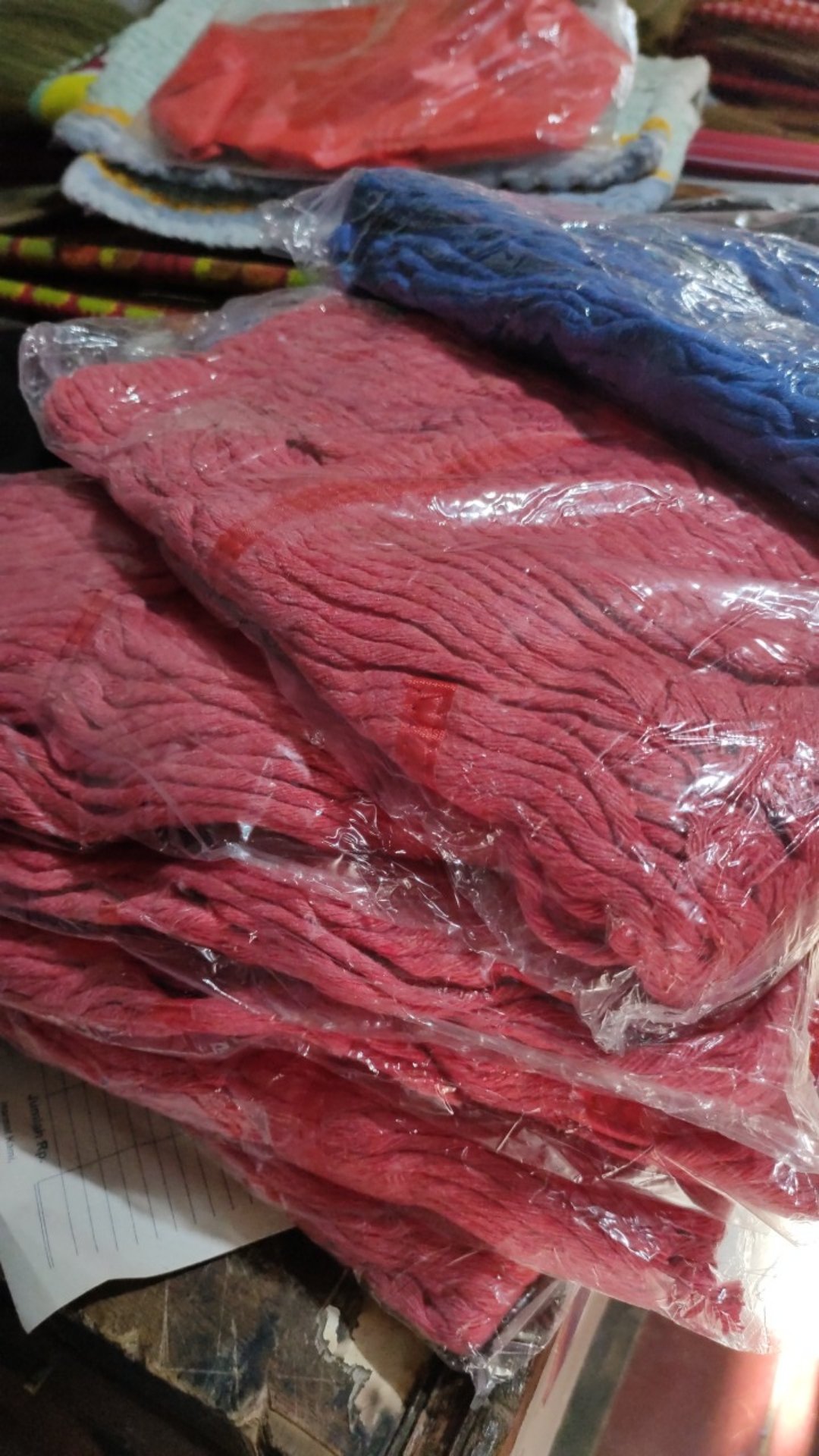 Kain Pel Kain Mop Alat Pel Lantai Refill Mop Merah