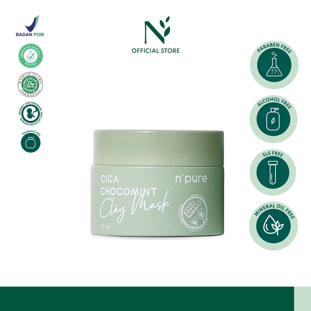 NPURE Clay Mask Centella Asiatica Chocomint