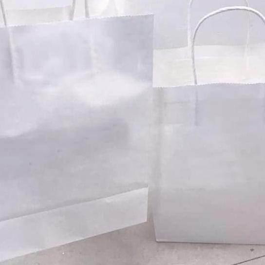 

۝ Paper Bag Putih (White Natural) Go Green - Medium (20pcs) ❂