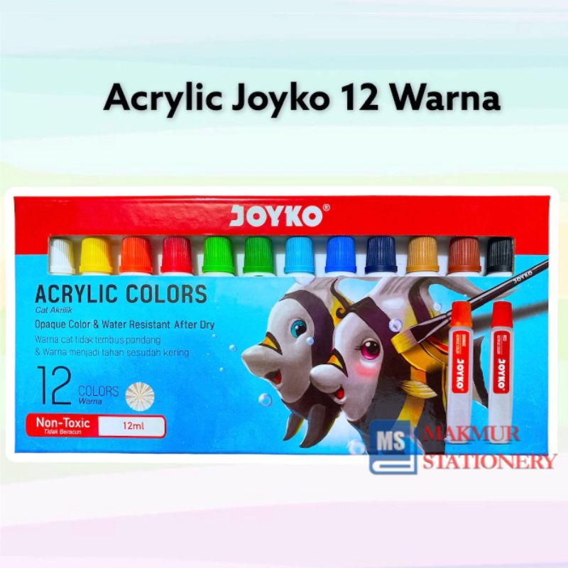 

Acrylic Color Cat Akrilik Joyko TiTi ACC-12ML-12 Warna Colors
