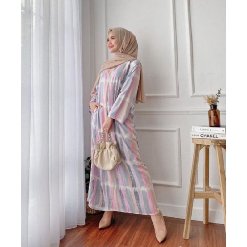 daster long lengan panjang LD 120 PB 130 bawah mata kaki, daster panjang viral kekinian, daster rayon busui terlaris ARBANI COLECTION-ORINA (CLAUDIA)