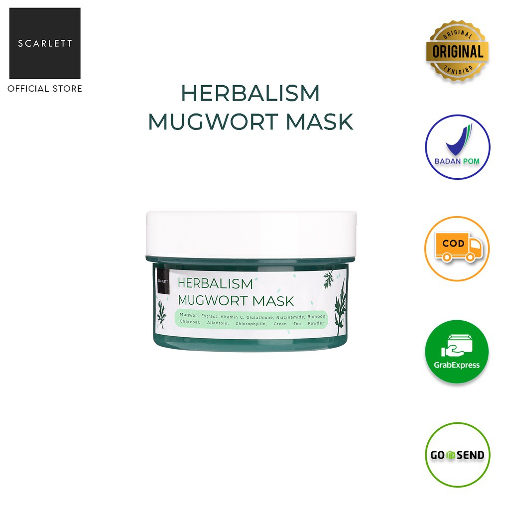 Scarlett Whitening Herbalism Mugwort Mask