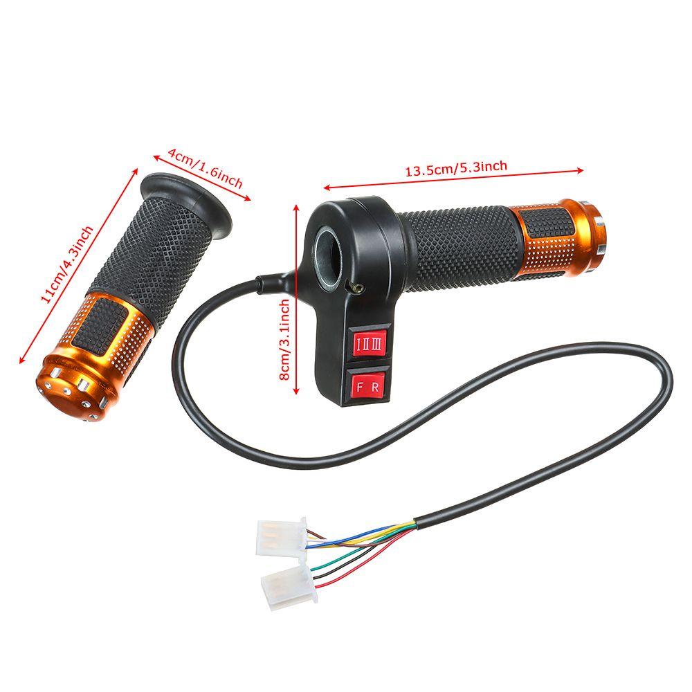 WONDER Wonder Sepeda Listrik Throttle Grip 24V /36V /48V /64V /72V /96V Electric Scooter Handle E-Bike Throttle Grip