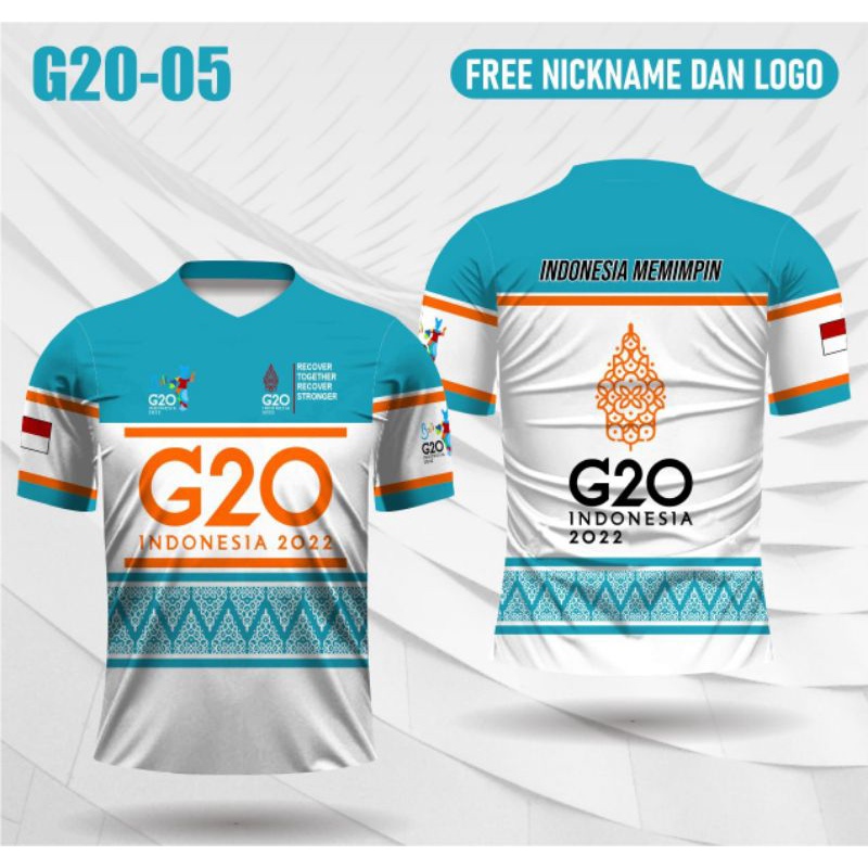 Baju G20 Indonesia 2022 kaos Jersey g20 terbaru
