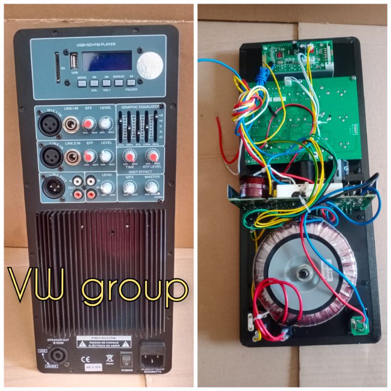 mesin speaker aktif/power kit aktif ORI IMPORT 600-1000 watt 16x38 16x40