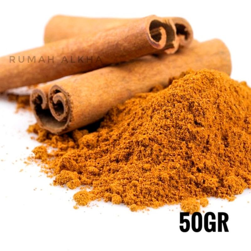 Jual Kayu Manis Cinnamon Ppwder Bubuk Batang Kering 50gr