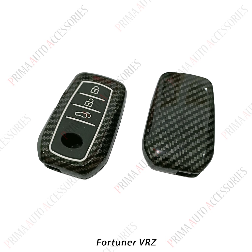 Casing Kunci Remote Mobil Carbon Fiber - Fortuner VRZ