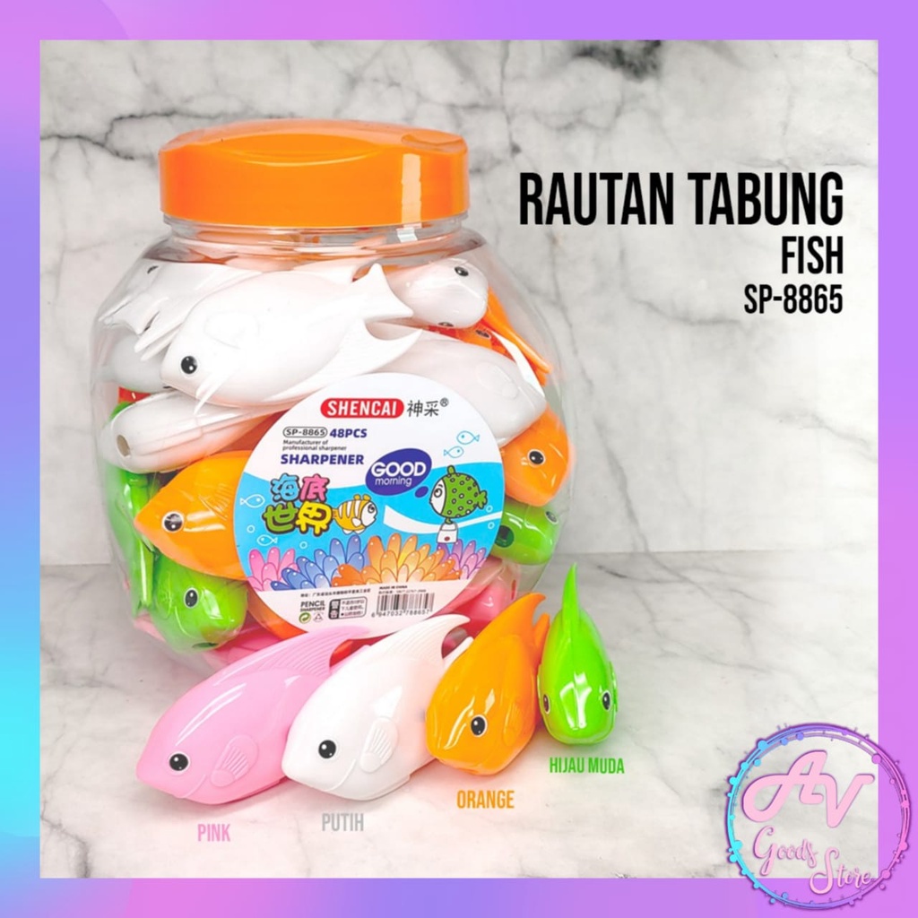 

RAUTAN PENSIL / SERUTAN FANCY LUCU / 1PCS RAUTAN TABUNG IKAN SP-8865