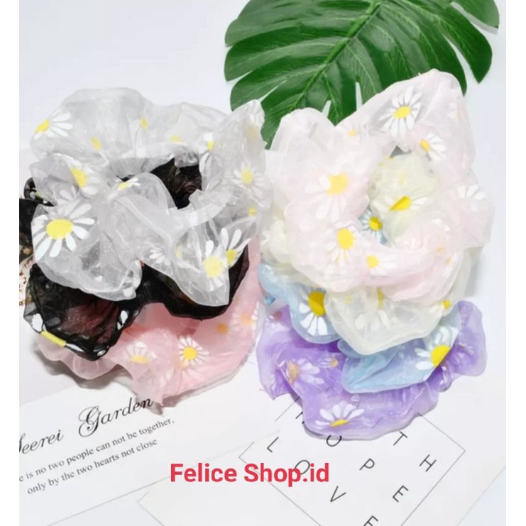 Jual kuncir rambut motif bunga | Shopee Indonesia