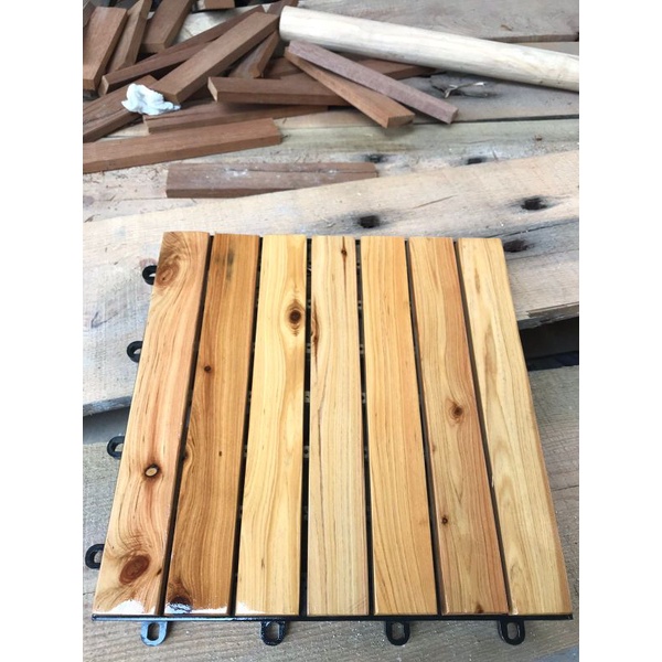 Parket Lantai Kayu/UBIN PARKET LANTAI Kayu(finishing Natural glossy)/GENIUS LANTAI