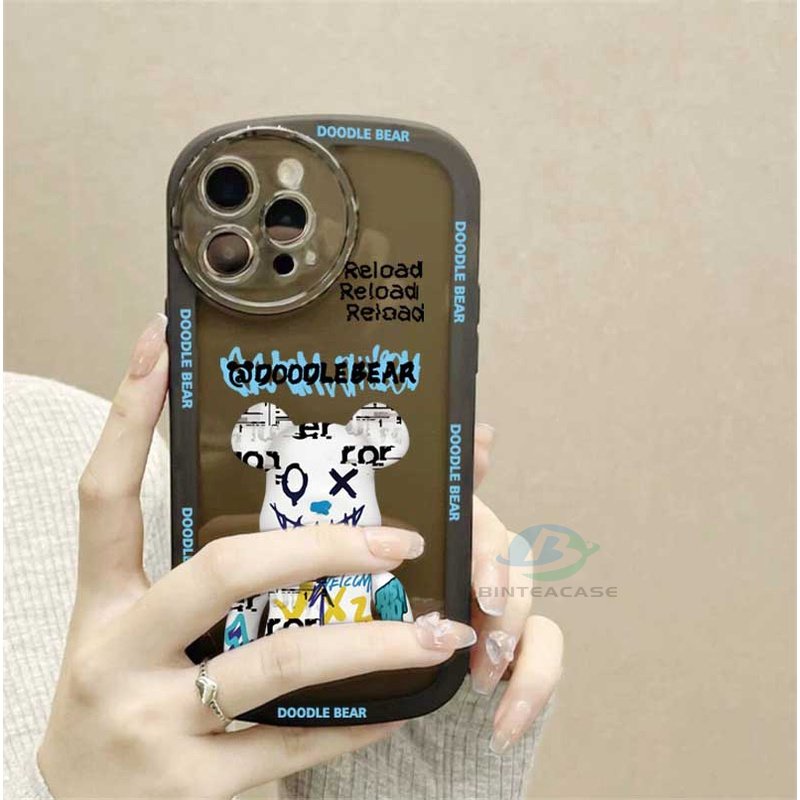 Casing TPU Redmi Note 11S 11 Pro 10C 10A 9C 9T 9A 10 5G 10S 9 8 Pro 7 Poco M3 X3 Pro NFC Motif Beruang