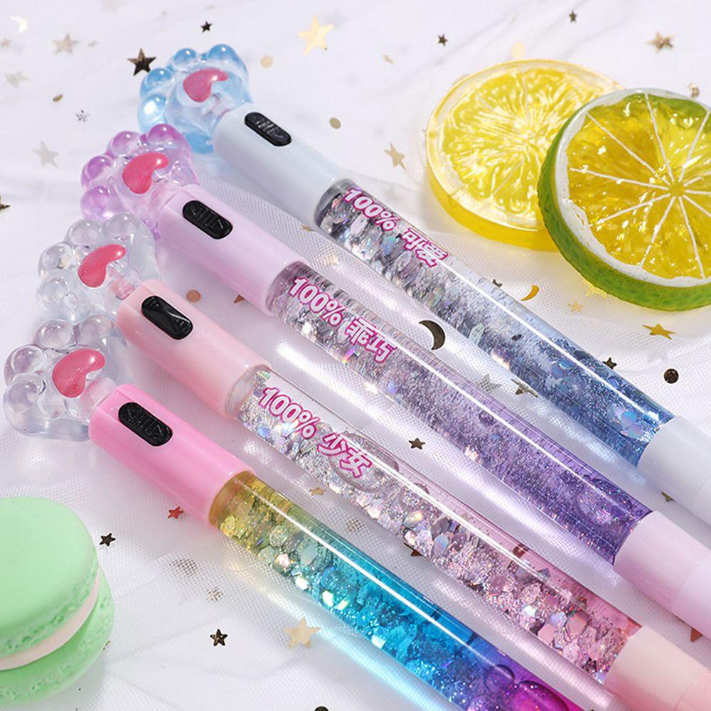 R-flower Gel Pen Cute Light Perlengkapan Kantor Siswa