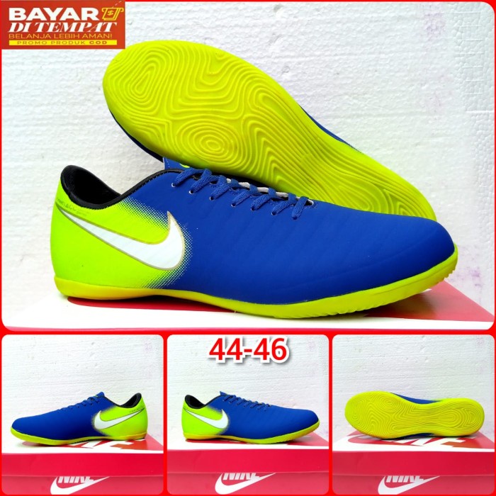 SEPATU FUTSAL NIKE DEWASA ,SEPATU DEWASA FUTSAL JUMBO NIKE SIZE 44-46 - Biru, 45