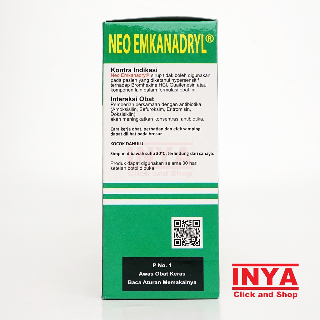 NEO EMKANADRYL SIRUP BATUK BEDAHAK 100ml - Obat Batuk