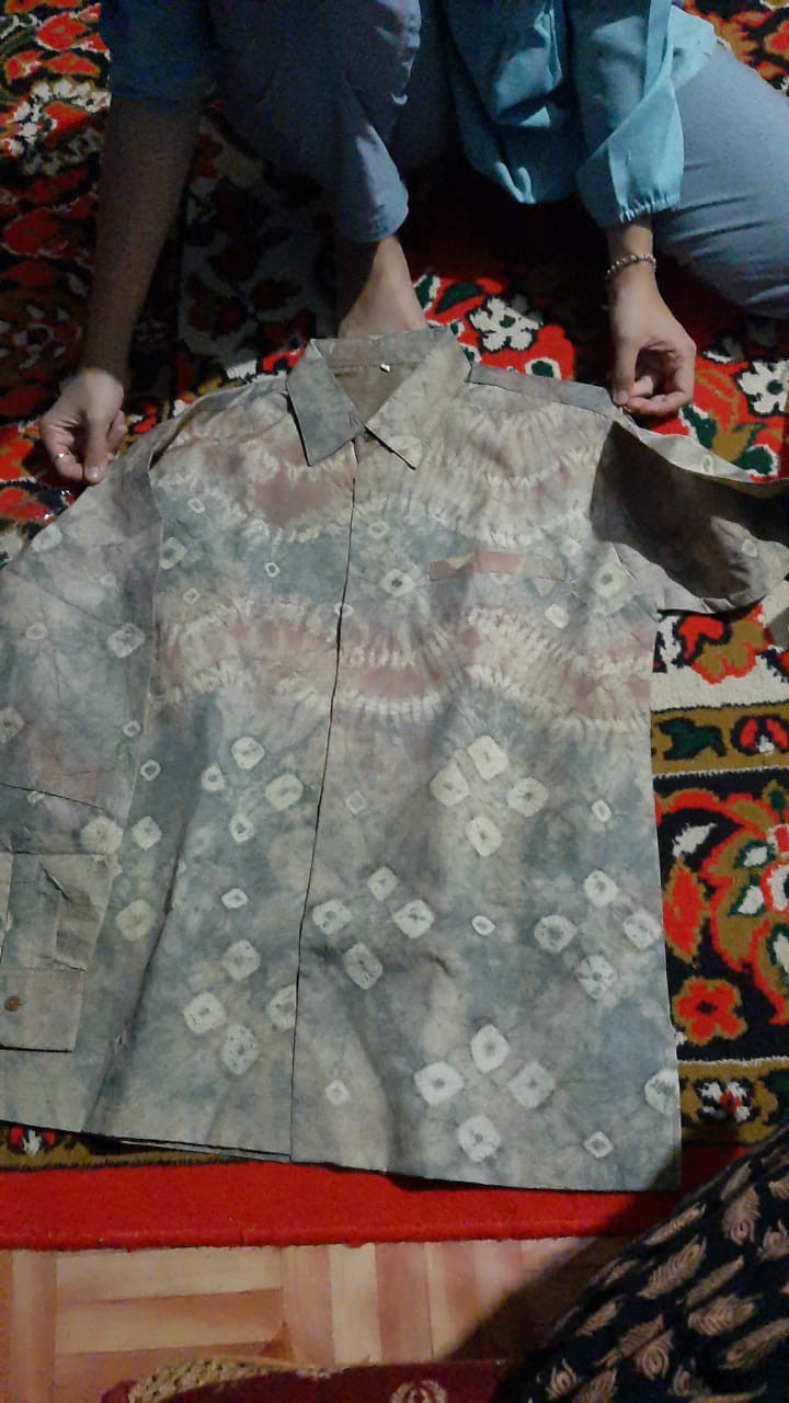 [cod] Kemeja Panjang Batik Jumputan Khas Palembang | Size M Series