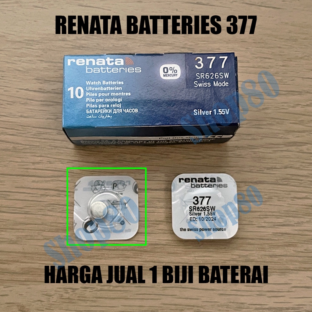 Renata Ori 377 SR626SW Baterai Jam Battery Batre Asli Original SR626 SW SR 626