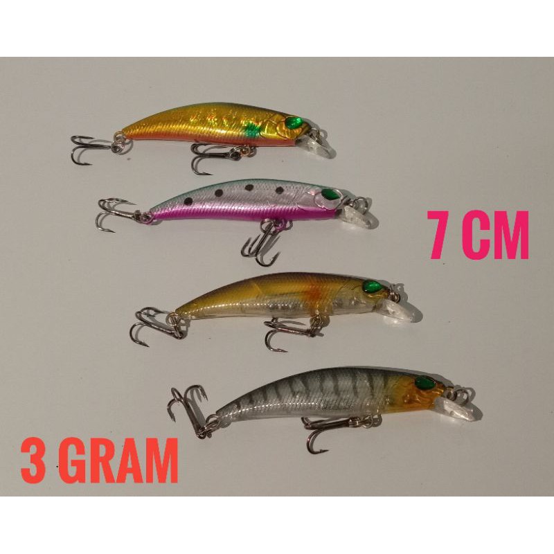 Umpan Pancing Minnow UL Ultralight 3 Gram Murah
