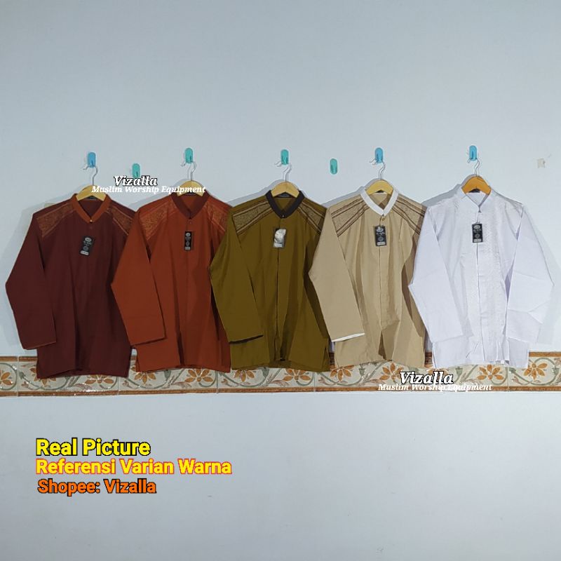 Baju Koko Lengan Panjang Katun/ Baju Koko Dewasa/ Baju Koko Murah/ BK-01