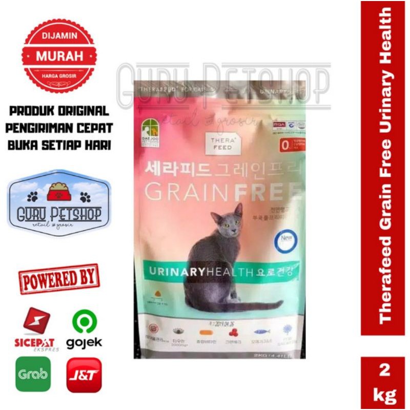 Makanan Kucing Therafeed Urinary 2kg Freshpack / Thera Feed Urinary Healthy / Therafeed Grainfree