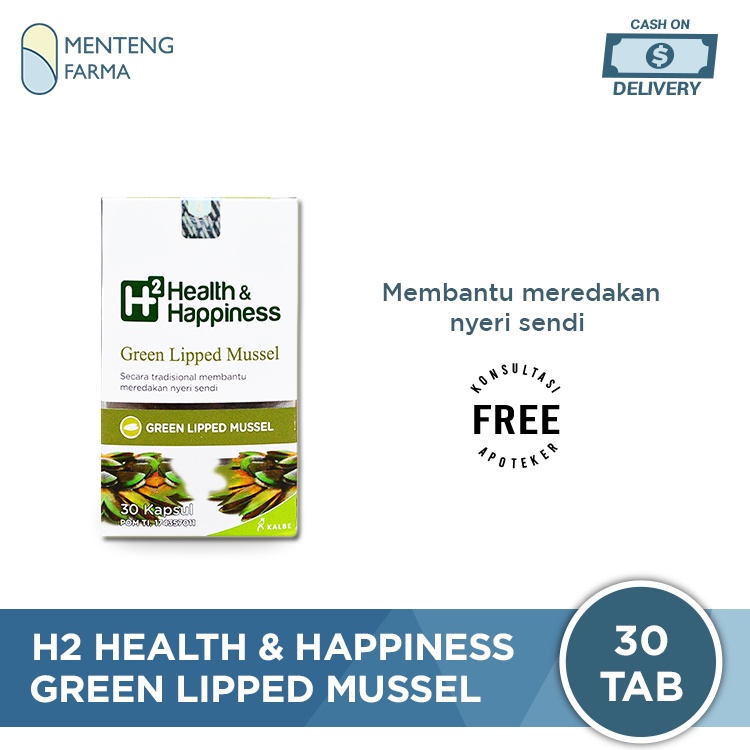 H2 Green Lipped Mussel - Suplemen Sendi, Osteoarthritis, Nyeri Sendi