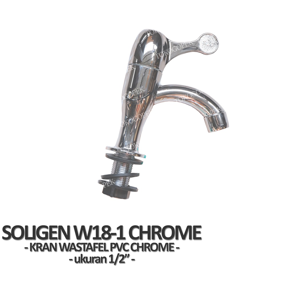 SOLIGEN W18-1 KRAN WASTAFEL PVC CHROME