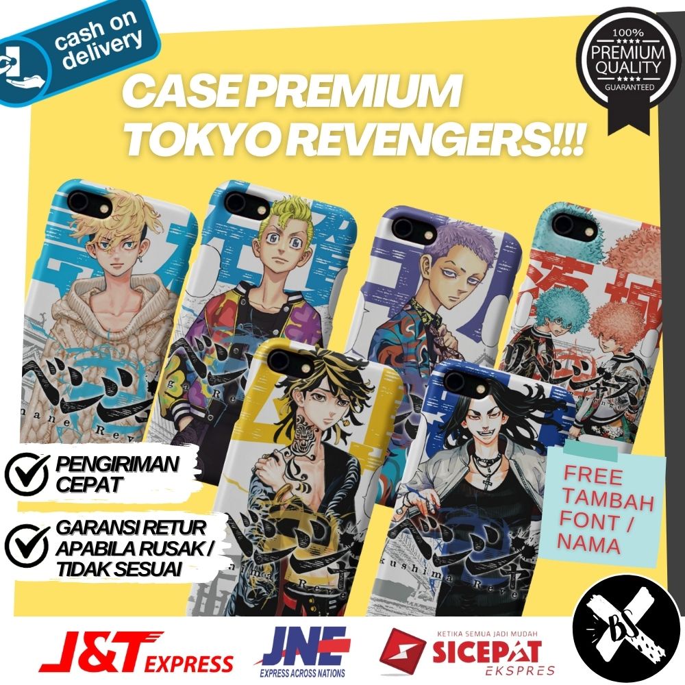 TRV - Case Casing Anime Tokyo Revengers Chifuyu Matsuno Baji Keisuke Tokyo Manji Touman - High Quali