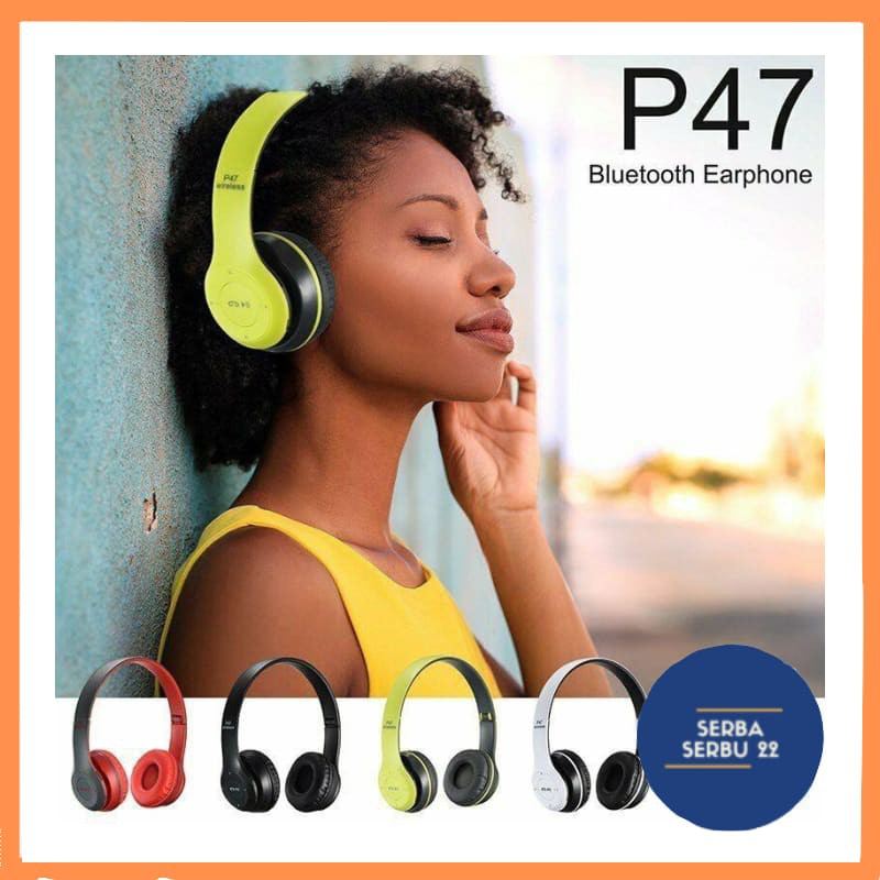 HEADPHONE BLUETOOTH P47  Pure Bass | Headset Bluetooth P47 PRO [SS]