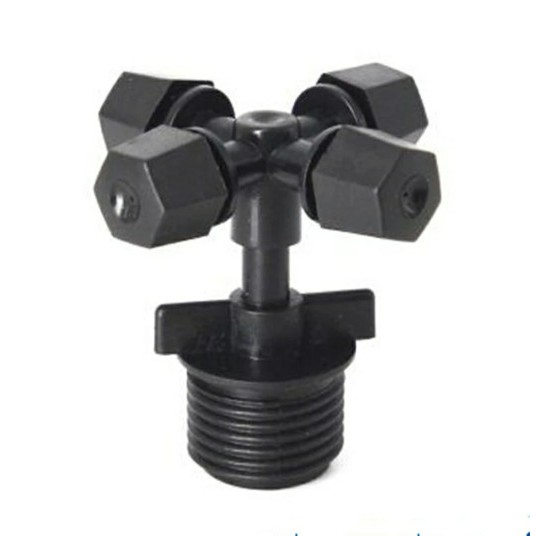 SPRINKLER SPRAYER HEAD 4 WAY MIST NOZZLE MISTI FITTING DRAT SETENGAH INCHI FEZONE