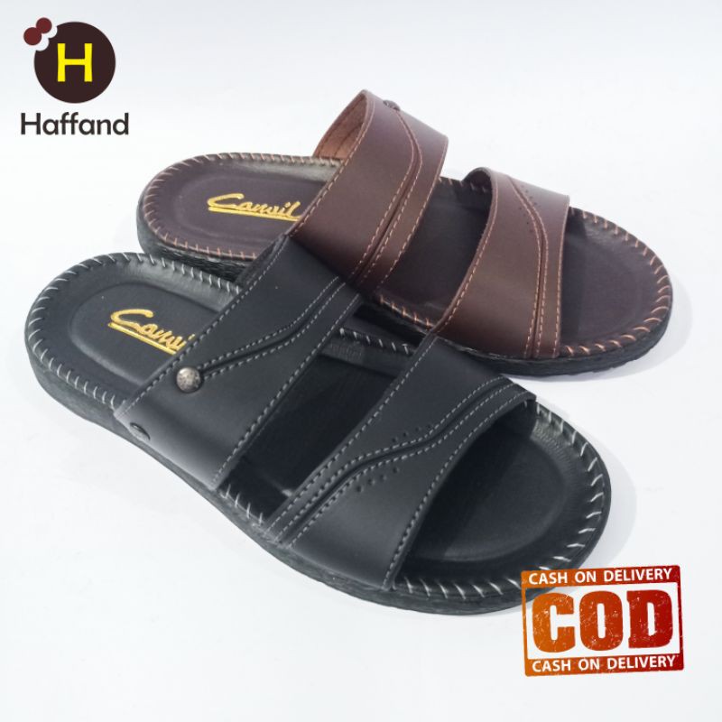 slide sandal - sandal kasual - sandal distro cowok kondangan santai dll