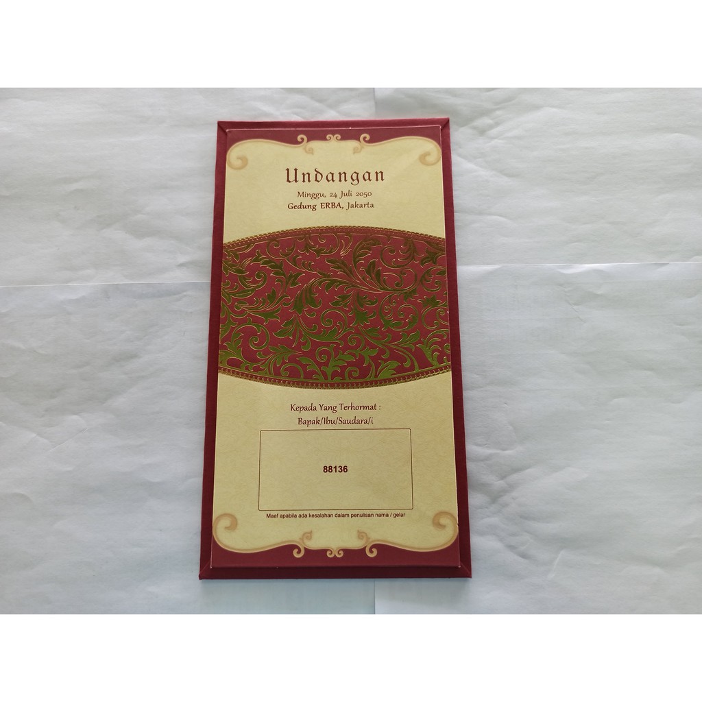 BLANKO UNDANGAN ERBA 88136