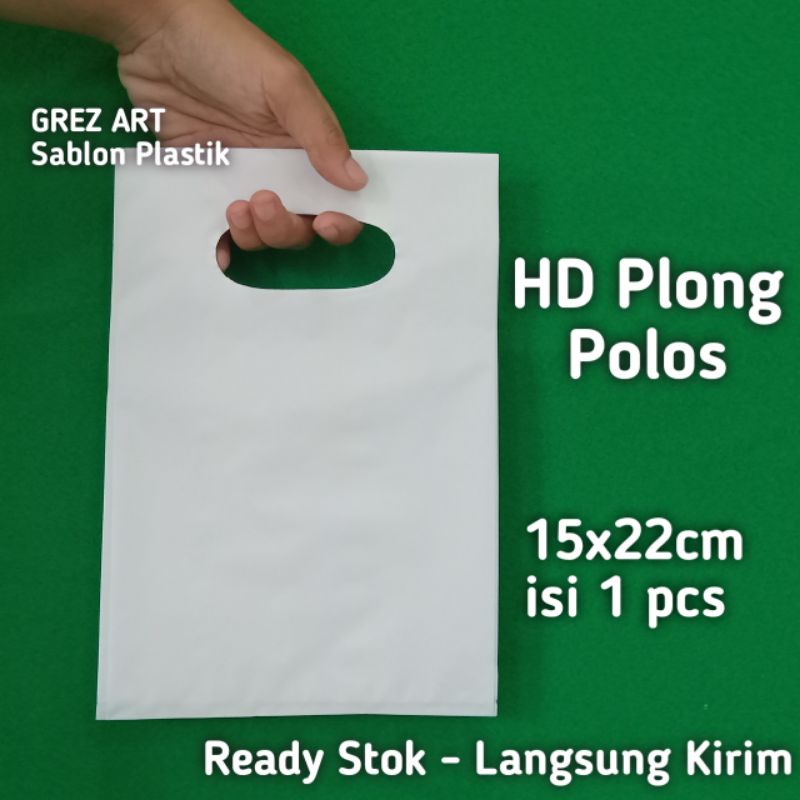 Plastik Plong HD Polos 15x22 (per pcs), Tebal / Plastik Olshop Pond