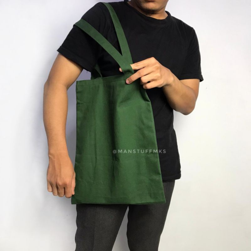ToteBag Polos Kanvas Resleting