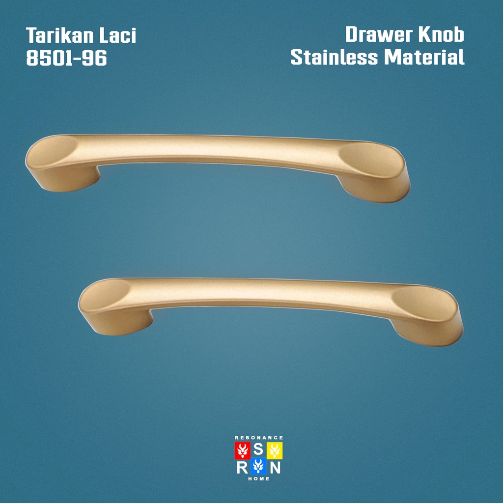 Tarikan Laci Coating Gold 8501-96 / Handle Gagang Pintu Laci Lemari Resonance Home