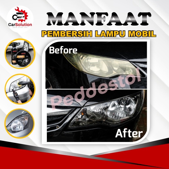 Pembersih lampu mobil kuning headlight restorer pengkilap lampu mobil menguning pembersih mika lampu mobil pembersih lampu mobil kusam