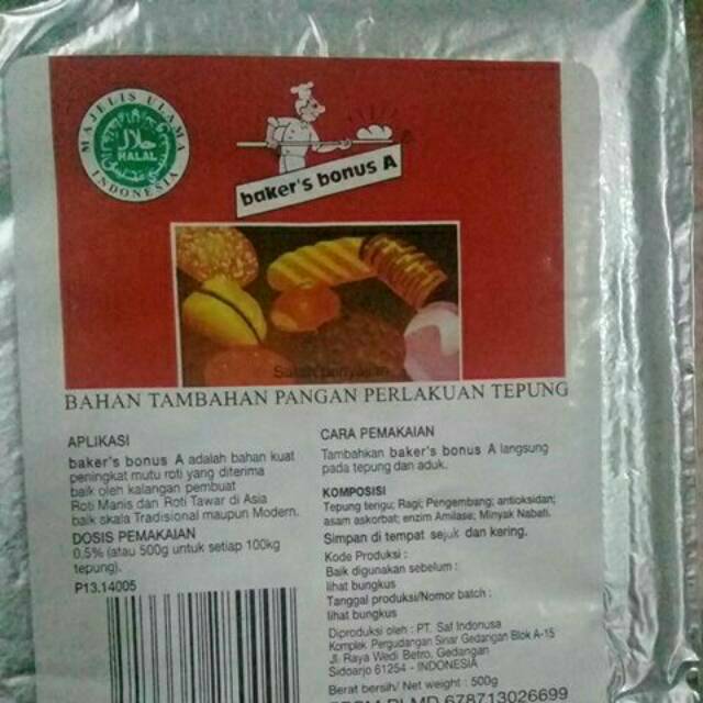 

Baker's bonus A - Bahan Tambahan Pangan Perlakuan Tepung
